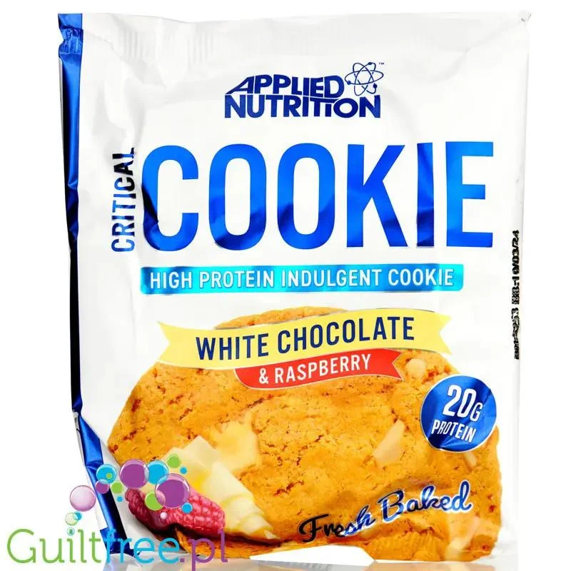 Applied Critical Cookie XXL White Chocolate & Raspberry - gigantyczne proteinowe ciastko z białą czekoladą i malinami