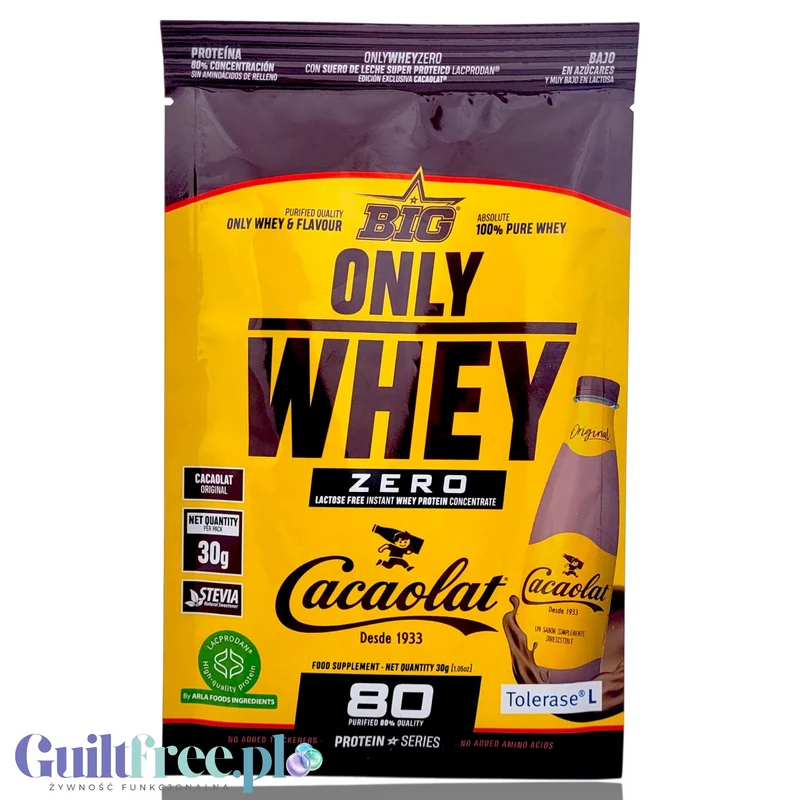 BIG® Only Whey Zero Volac 80 Cacaolat - saszetka 30g