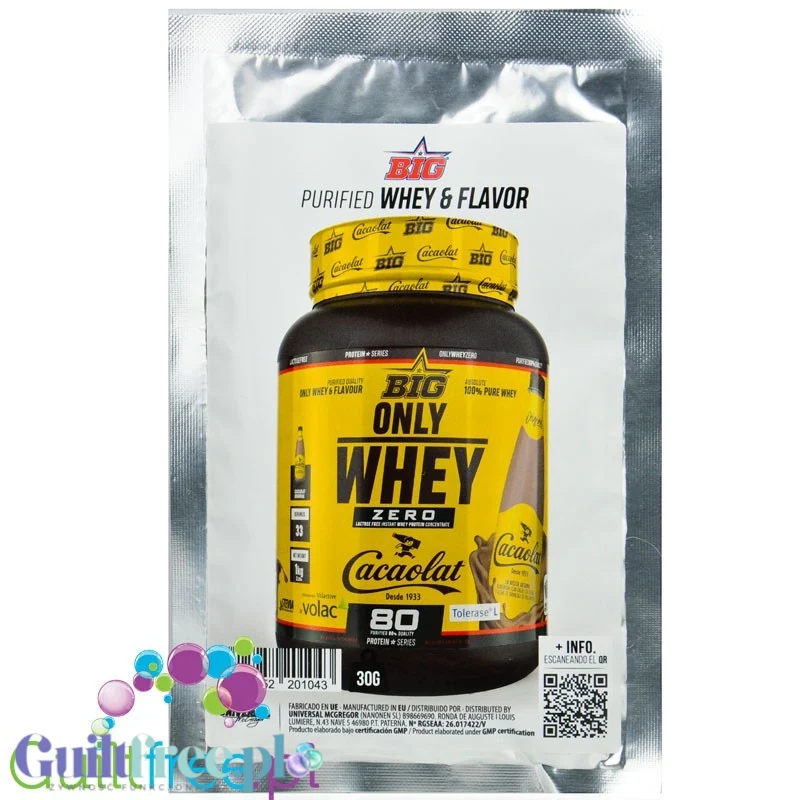 BIG® Only Whey Zero Volac 80 Cacaolat - saszetka 30g