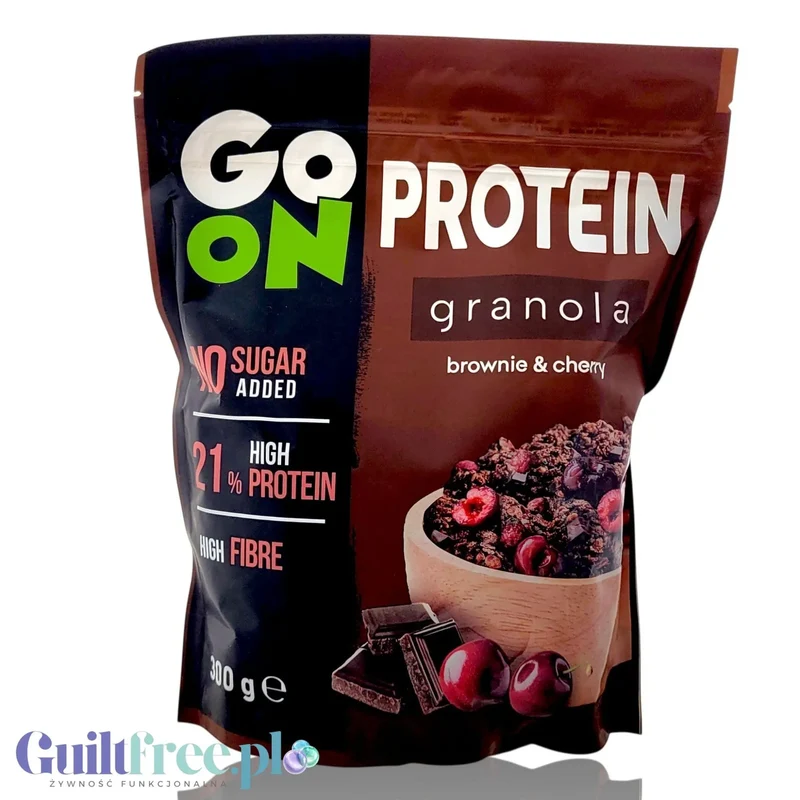 Sante GoON Cherry Brownie Granola Proteinowa bez dodatku cukru z Czekoladą & Wiśniami