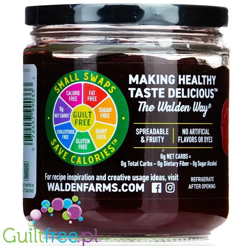 Walden Farms Raspberry Spread USA - dżem malinowy bez cukru i kcal ze stewią
