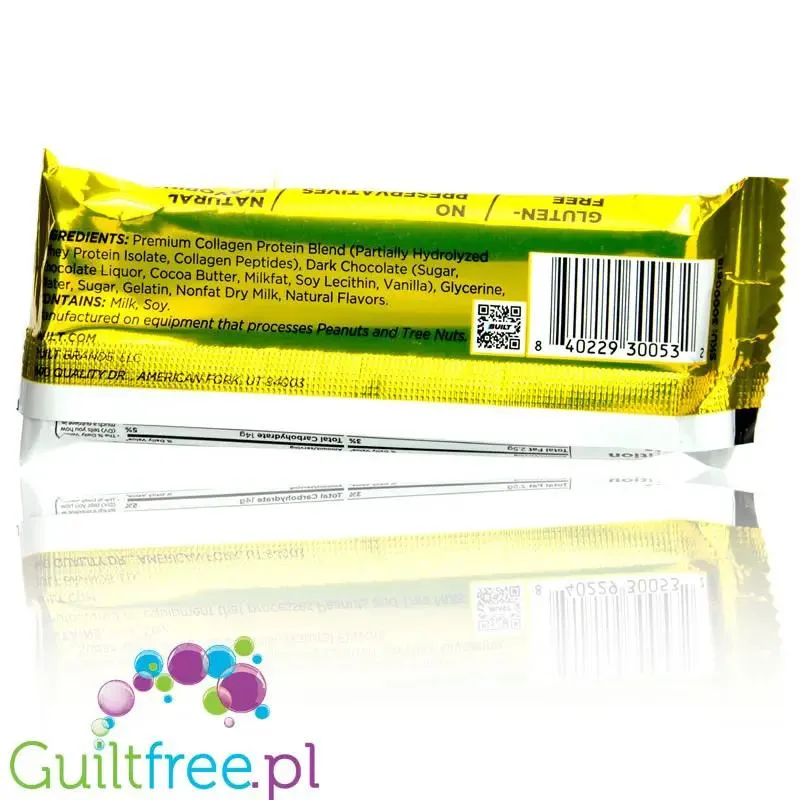Built Bar Protein Puffs Banana Cream Pie - proteinowy baton marshmallow w czekoladzie 17g białka & 140kcal