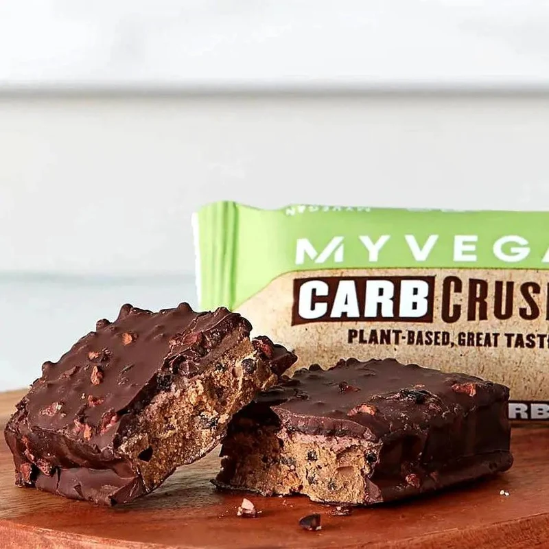MyProtein Vegan Carb Crusher Choc Sea Salt - wegański baton proteinowy bez cukru