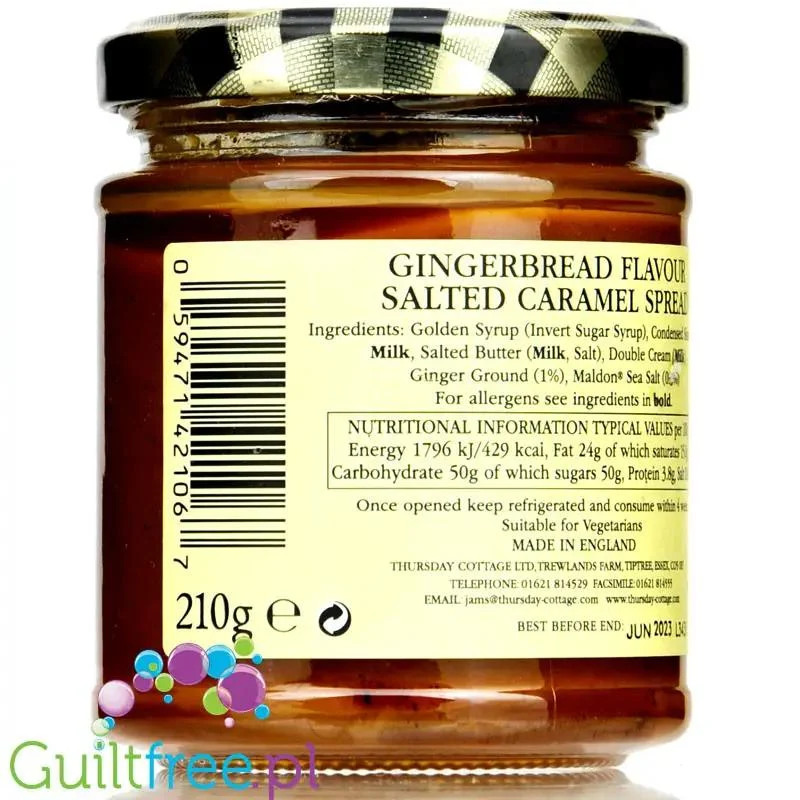 Thursday Cottage Gingerbread Caramel (CHEAT MEAL) - piernikowy krem karmelowy do smarowania