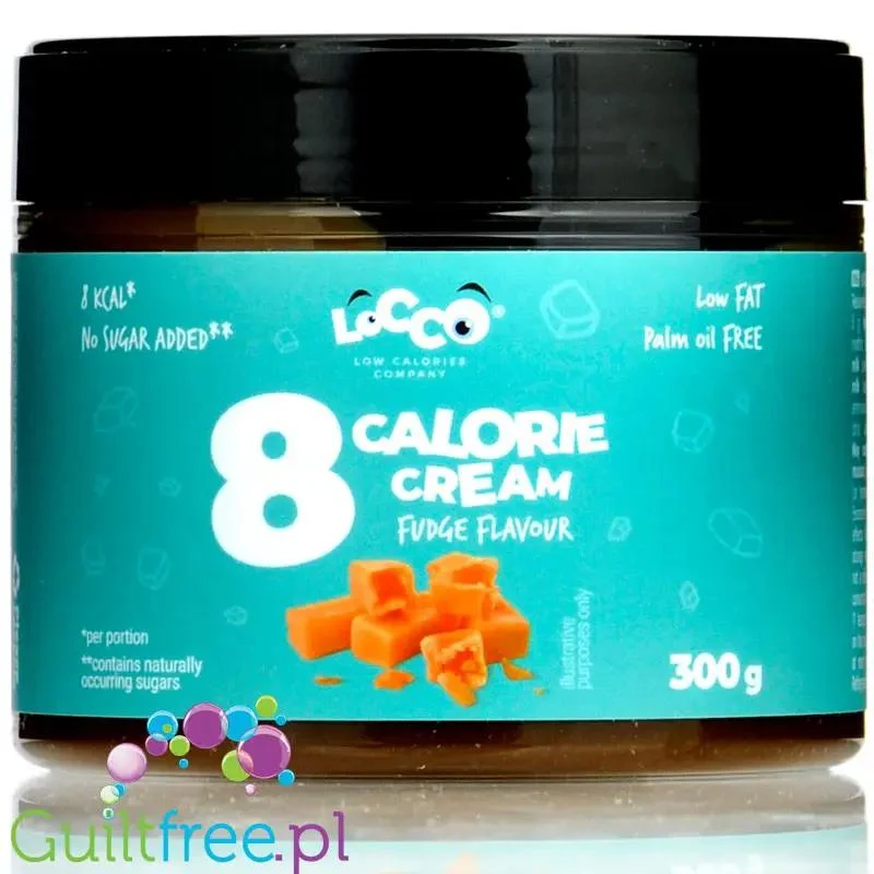 Locco Fudge Spread 151kcal - niskotłuszczowy krem do smarowania bez cukru, Krówka