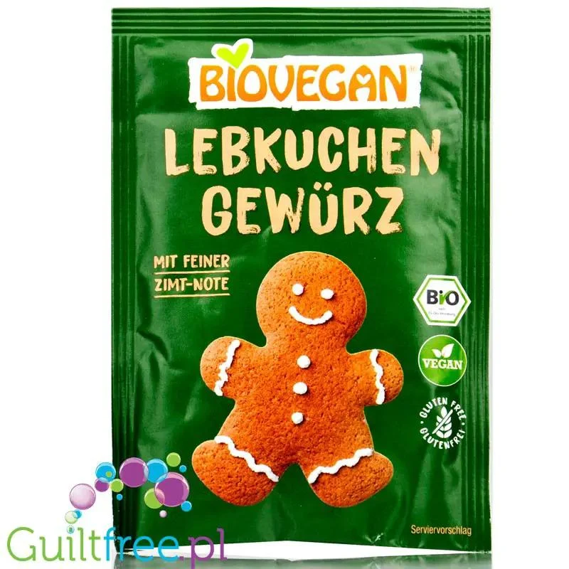 Biovegan Lebkuchen Gewürz - bezglutenowa BIO przyprawa do piernika bez cukru