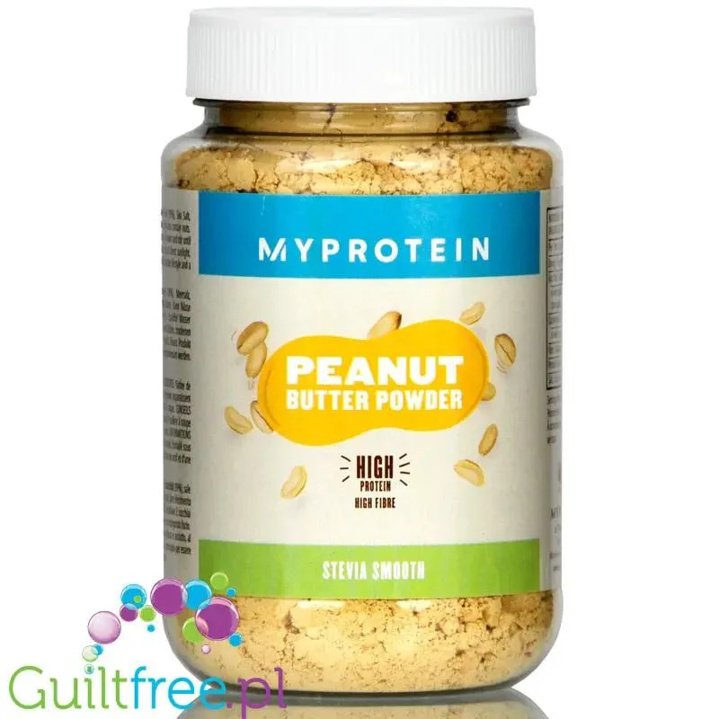 MyProtein Peanut Powder Stevia - odtłuszczone masło orzechowe w proszku ze stewią