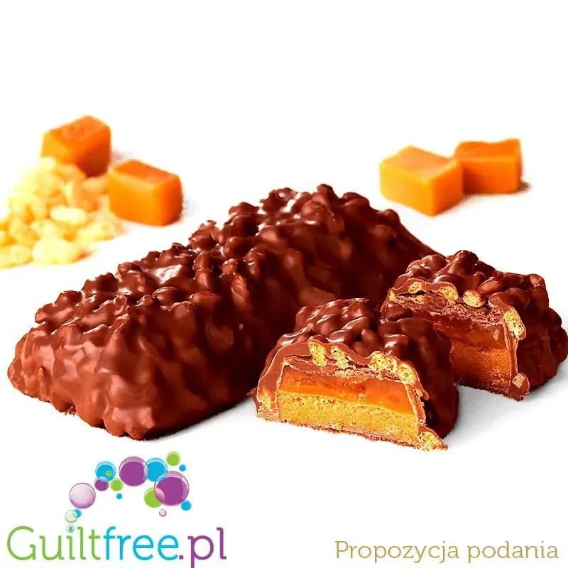 BariatricPal Protein Bar Caramel Crunch - baton proteinowy z orzechami, karmelem i czekoladą, 15g białka & 170kcal