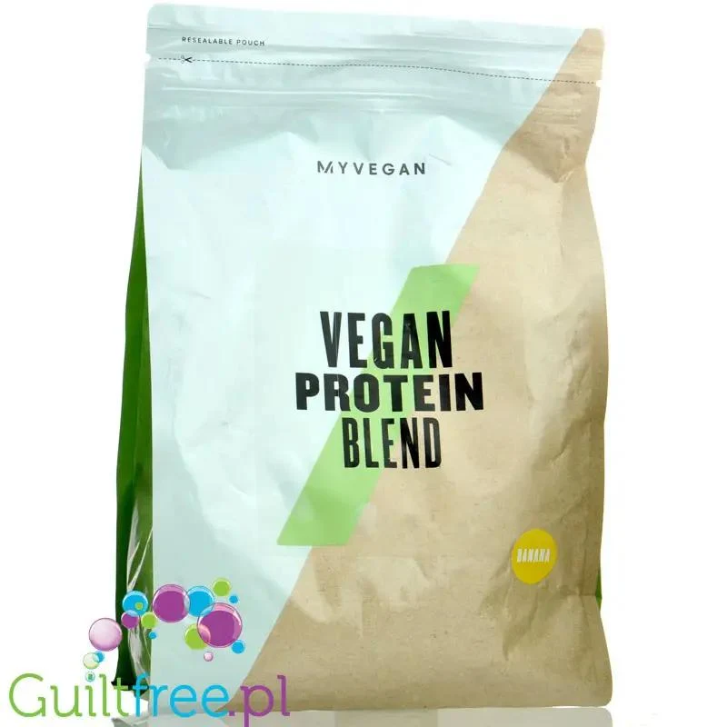 MyProtein Impact Vegan Protein Blend Banana 1kg - bananowa wegańska odżywka białkowa bez soi