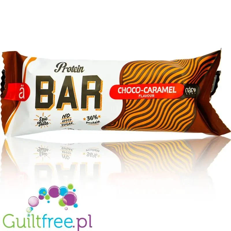 Nano Ä Chocolate & Caramel - pyszny baton proteinowy 20g białka, 210kcal
