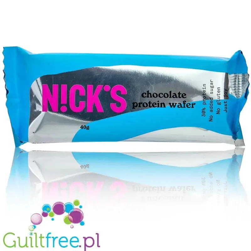 N!CK'S Nicks Protein Waffer, Milk Chocolate - bezglutenowy wafelek proteinowy, Mleczna Czekolada