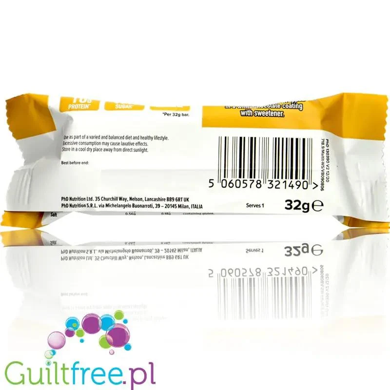 Phd Smart White Choc Blondie Snack - baton proteinowy Biała Czekolada & Karmel