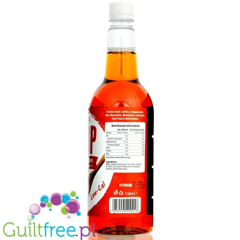 Applied Fit Cuisine Barista Coffee Syrup Cinnamon Bun 1L - syrop zero kalorii do kawy, bez cukru