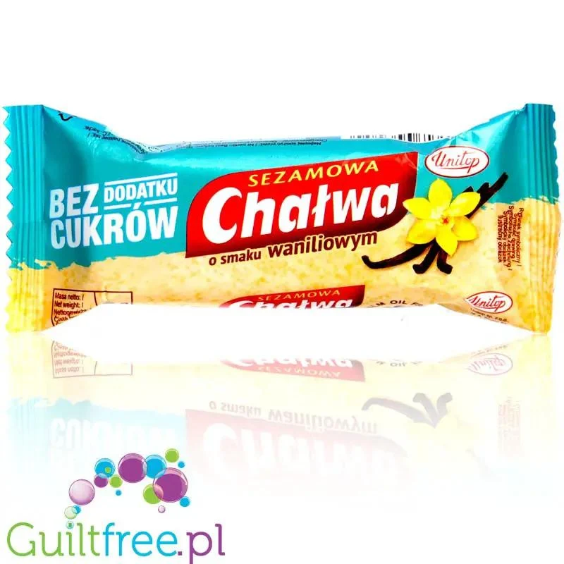 Unitop sezamowa chałwa waniliowa bez cukru 40g