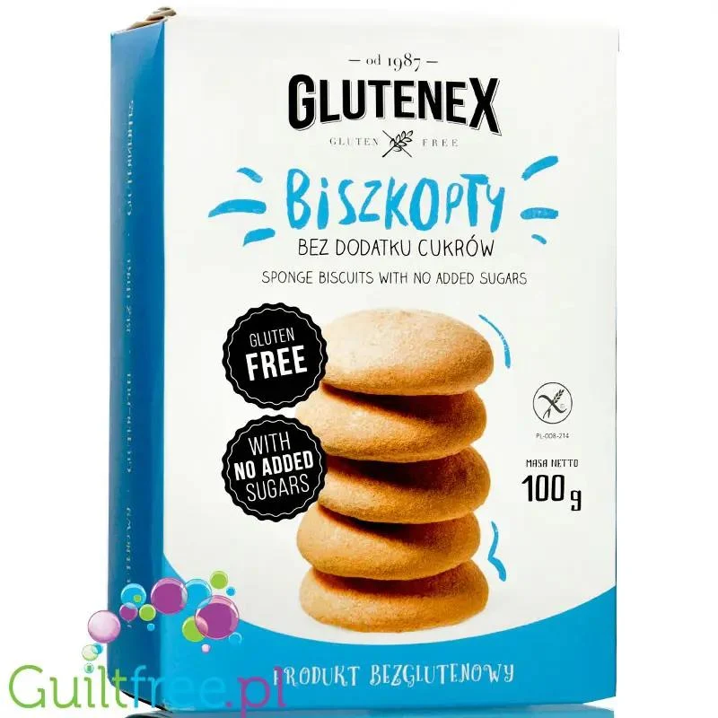 Glutenex bezglutenowe biszkopty bez cukru