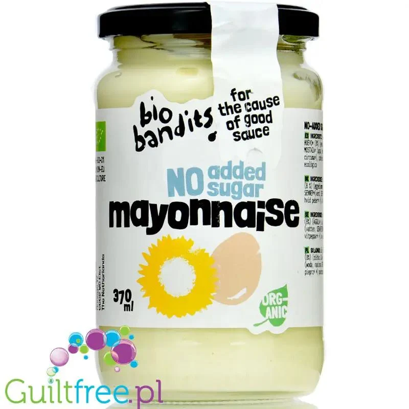 Bio Bandits Organic Mayo - keto majonez jajeczny bez cukru i węglowodanów
