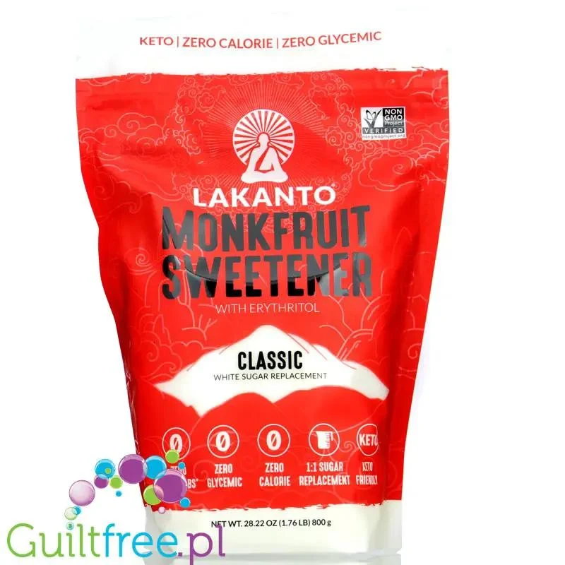 Lakanto Classic Monkfruit 0,8kg - keto słodzik zero kcal