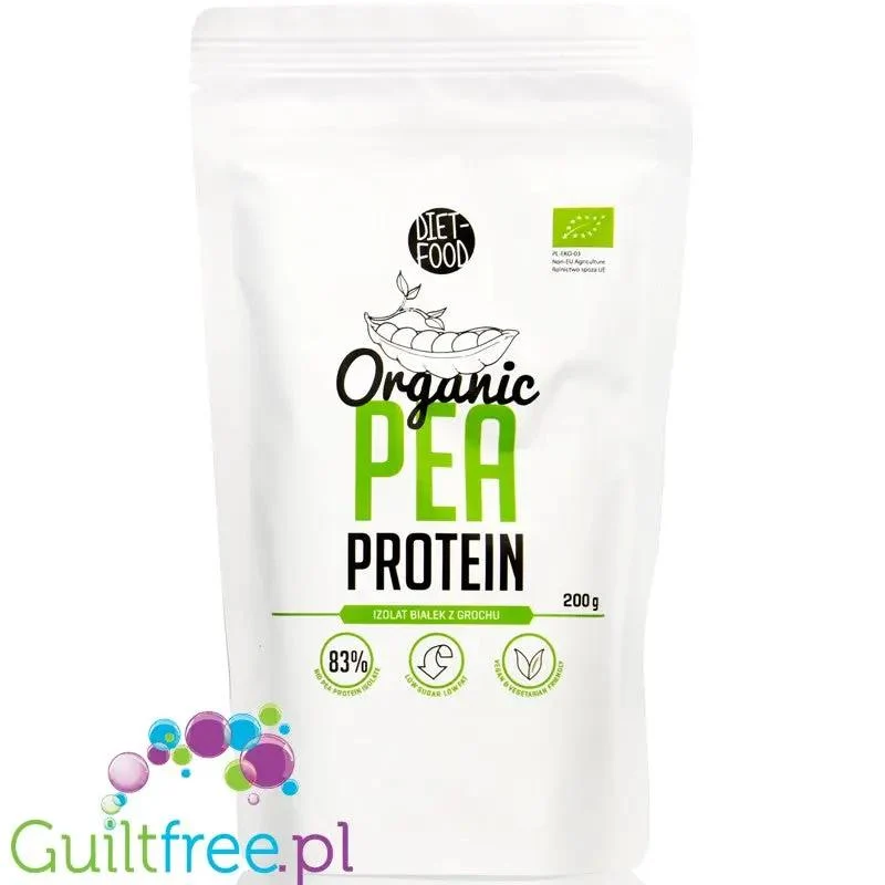 Diet Food Organic Pea Protein - bio białko grochu 100% bez słodzików i aromatów