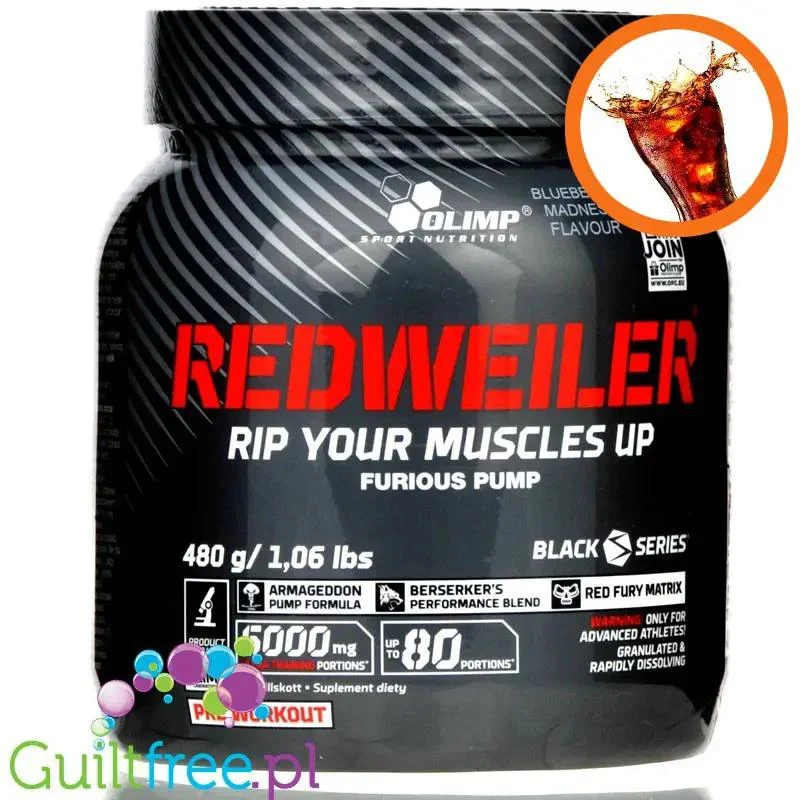 Olimp Redweiler Raging Cola 480g preworkout