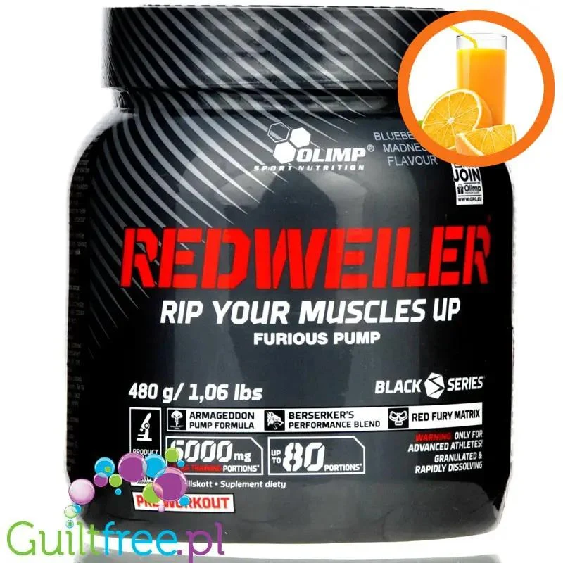Olimp Redweiler Orange Juice 480g preworkout