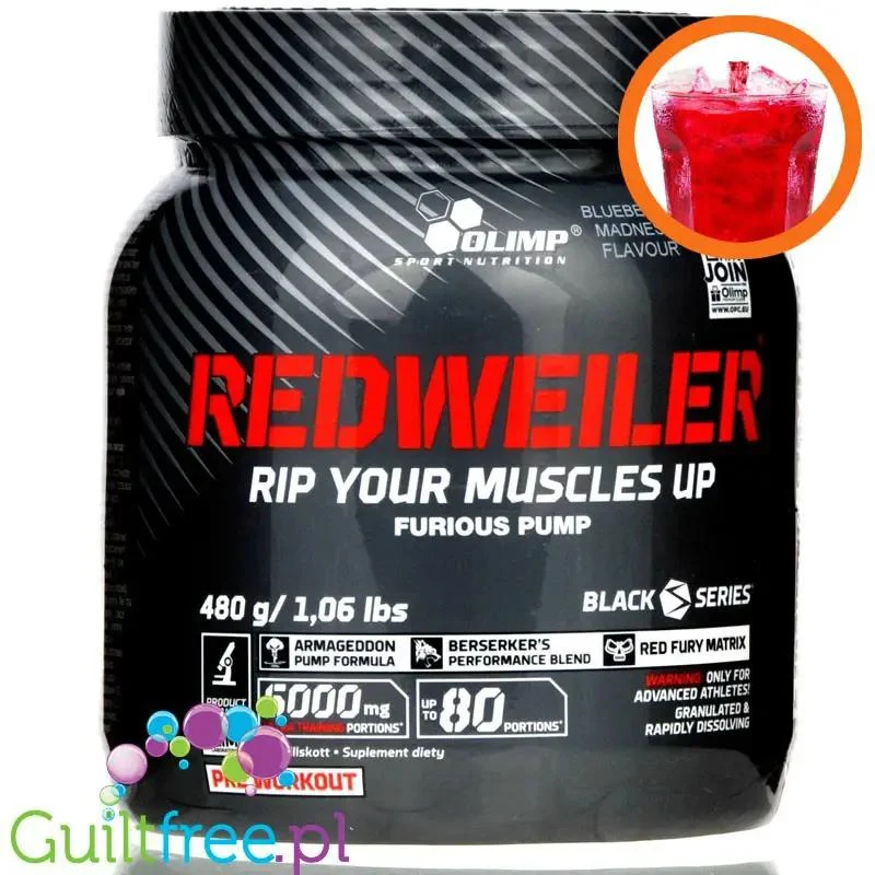 Olimp Redweiler Red Punch 480g preworkout