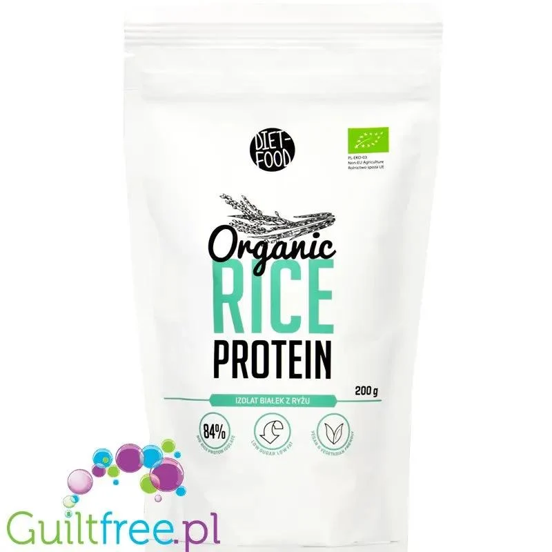Diet Food Organic Rice Protein - bio białko ryżowe 100% bez słodzików i aromatów