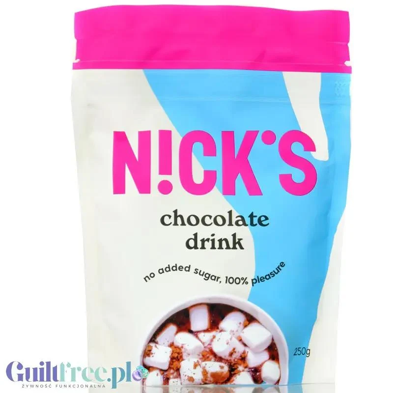 N!CK'S Nicks Chocodrink 16kcal - wegańska czekolada do picia bez cukru ze stewią i erytrolem