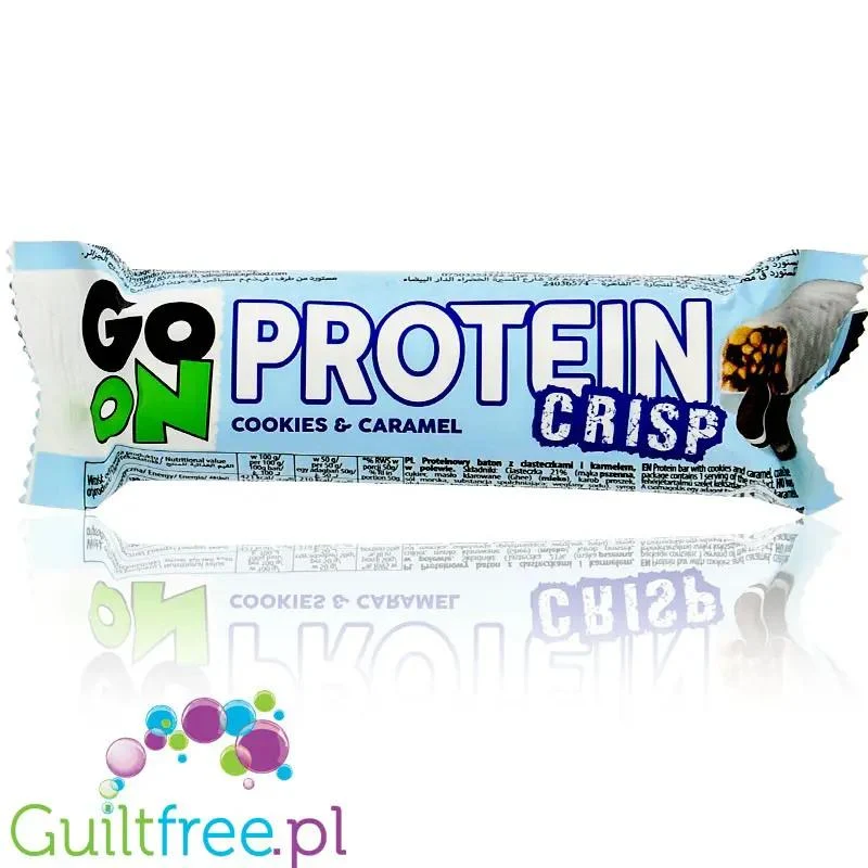 Sante GoON Protein Crisp Cookies Caramel - chrupiący baton proteinowy z ciasteczkami i karmelem