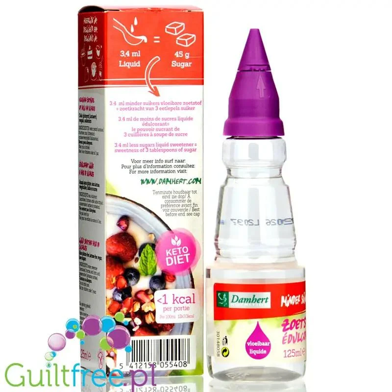 Damhert Liquid Sweetener - płynny keto słodzik zero kalorii