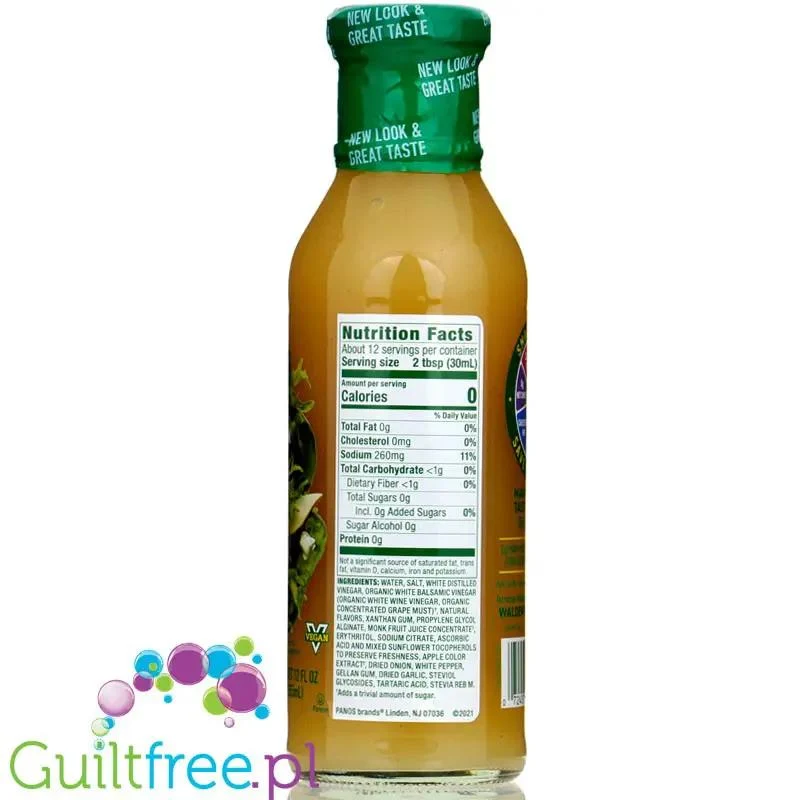 Walden Farms Vinaigrette, Pear & White Balsamic USA - 0kcal, dressing gruszkowy winegret ze stewią