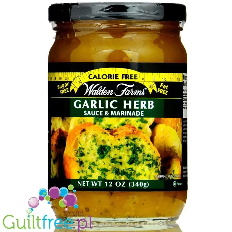 Walden Farms Pasta Sauce, Garlic & Herb USA - 0kcal, sos sos czosnkowo-ziołowy bez sukralozy