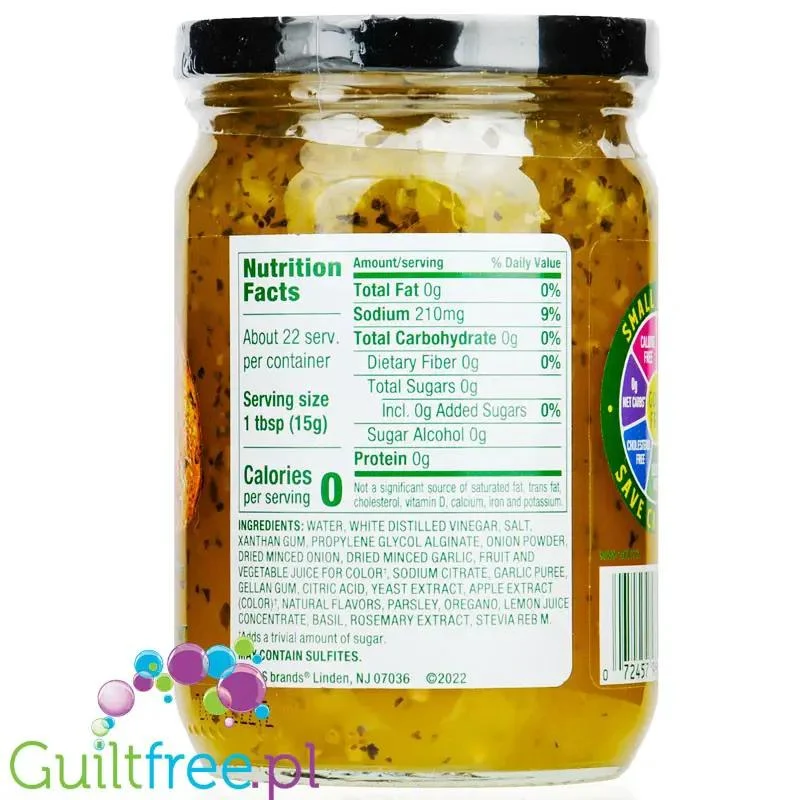Walden Farms Pasta Sauce, Garlic & Herb USA - 0kcal, sos sos czosnkowo-ziołowy bez sukralozy