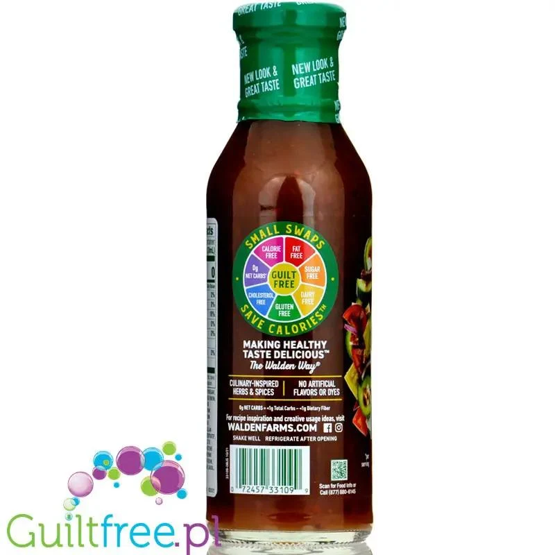 Walden Farms Keto Dressing, Sun Dried Tomato Vinaigrette USA - 0kcal winegret z suszonymi pomidorami bez sukralozy