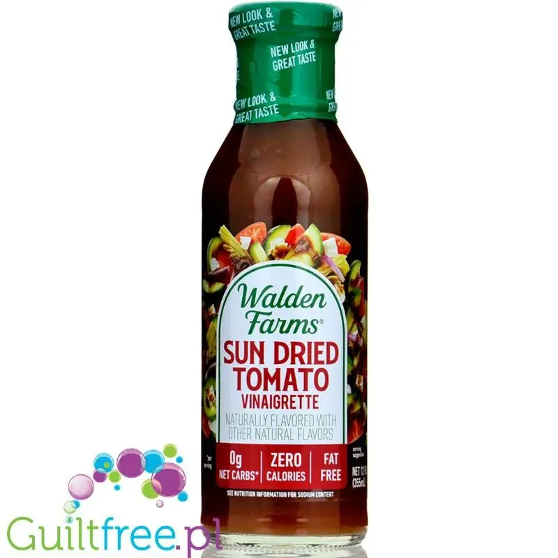 Walden Farms Keto Dressing, Sun Dried Tomato Vinaigrette USA - 0kcal winegret z suszonymi pomidorami bez sukralozy