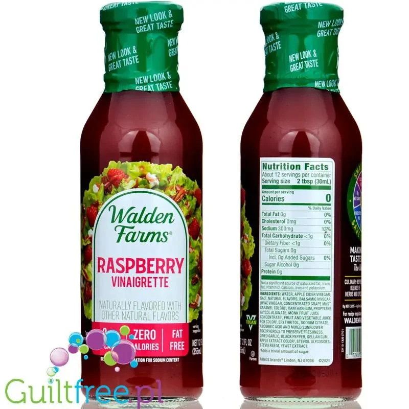 Walden Farms Dressing, Raspberry Vinaigrette USA - 0kcal, dressing malinowy winegret ze stewią