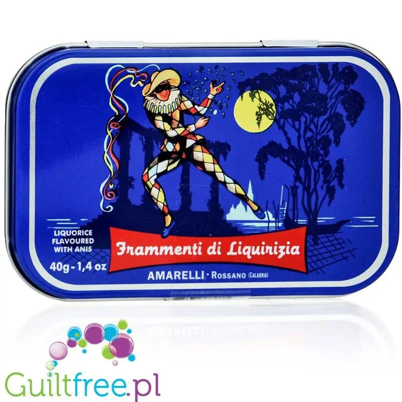 Amarelli Frammenti di Liquirizia Arlecchino - lukrecja anyżowa bez cukru