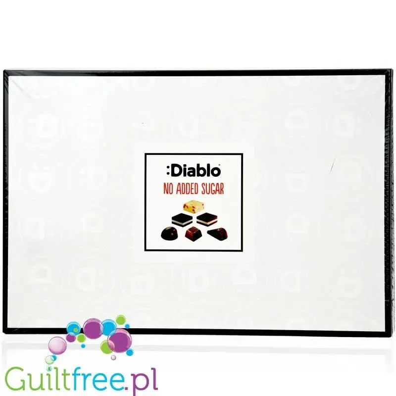 Diablo Luxury Chocolate Box - bombonierka, pralinki czekoladowe bez dodatku cukru