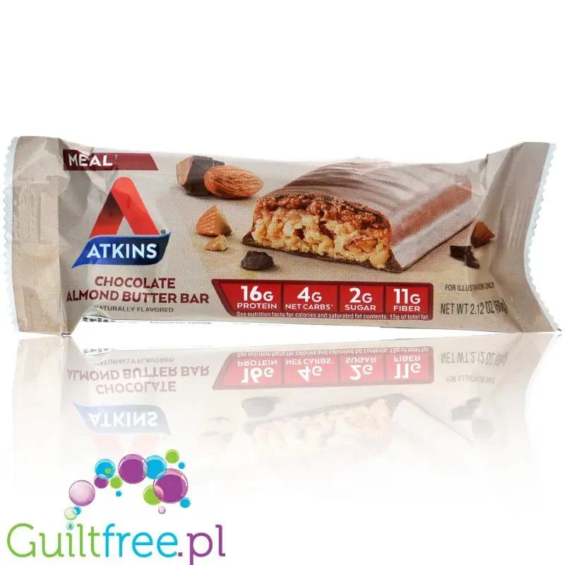 Atkins Meal Chocolate Almond Butter PUDEŁKO x 5 batonów