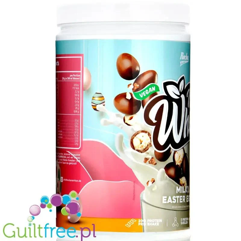 Rocka Nutrition No Whey Milky Choco Eggs 1kg - wegańska odżywka białkowa 5 źródeł białka