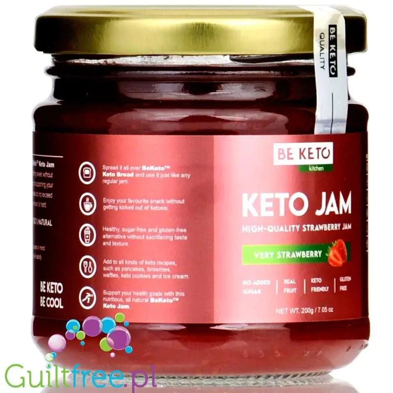BeKeto Jam Very Strawberry - Keto Dżem™ Bardzo Truskawkowy 42kcal z erytrolem i ksylitolem