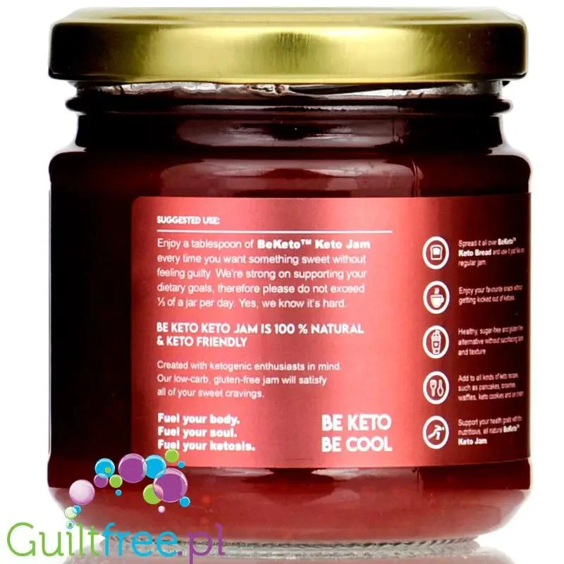 BeKeto Jam Very Strawberry - Keto Dżem™ Bardzo Truskawkowy 42kcal z erytrolem i ksylitolem