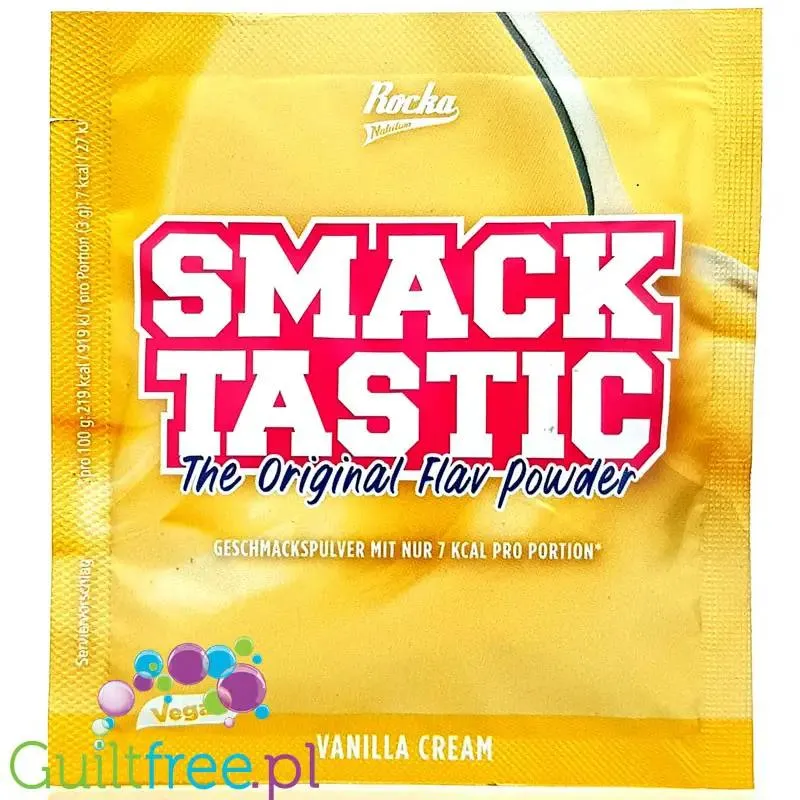 Rocka Nutrition Smacktastic Vanilla Cream - wegański słodzący aromat waniliowy w proszku