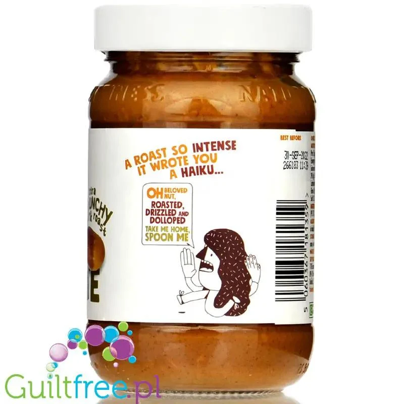 Pip & Nut Ultimate Crunchy Dark Roast Peanut Butter - mocno prażone masło orzechowe crunchy