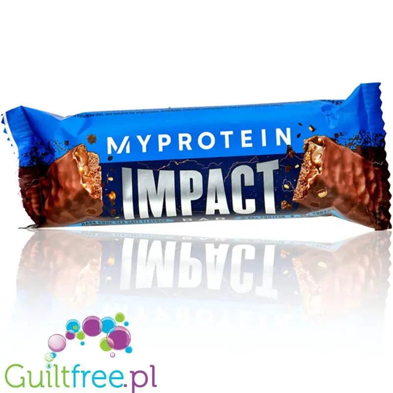 MyProtein Impact Bar Dark Chocolate Sea Salt - baton białkowy Ciemna Czekolada & Sól, 20g białka & 230kcal