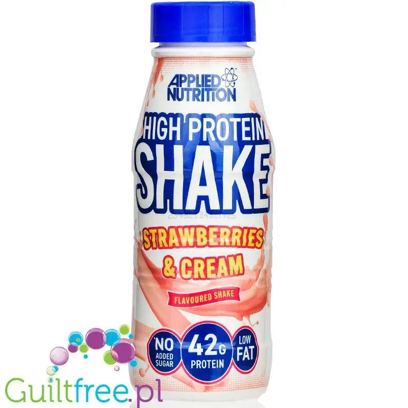 Applied Nutrition Protein Shake Strawberries & Cream - gotowy szejk proteinowy 42g białka & 240kcal
