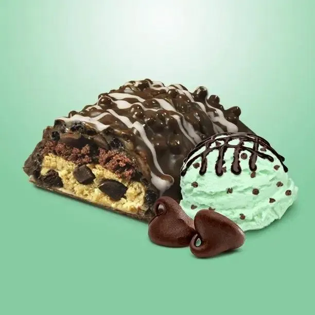 Fit Crunch Mint Chocolate Chip - wypiekany baton proteinowy z WPI, 6 warstw
