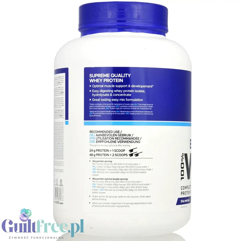 USN Blue Lab Whey Caramel Popcorn 2kg - odzywka białkowa WPI, WPC, WPH z Tolerase L
