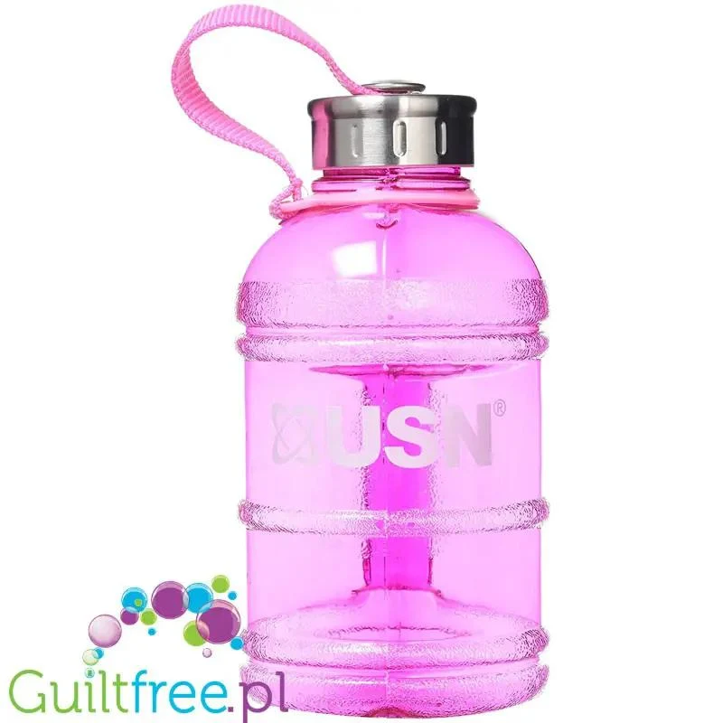 USN Water Jug PINK 1,1L różowy pojemnik na wodę z uchwytem