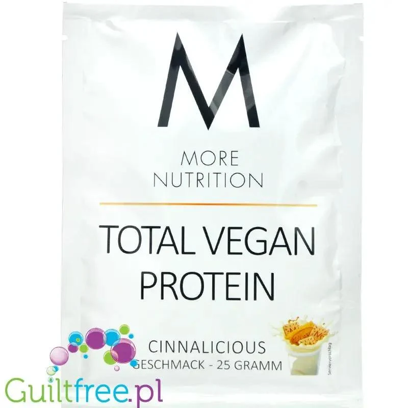 More Nutrition Total Vegan Protein Cinnalicious - pyszna wegańska odżywka białkowa o smaku cynamonowych mini