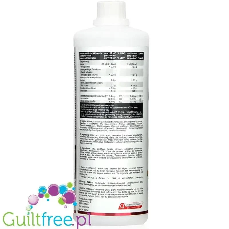 Vital Drink Guava 1L - koncentrat bez cukru z witaminami